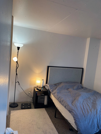 Bedroom bed - Peabody Terrace With a Great View - Fully Furnished One Bedroom in 2B1B Apartments