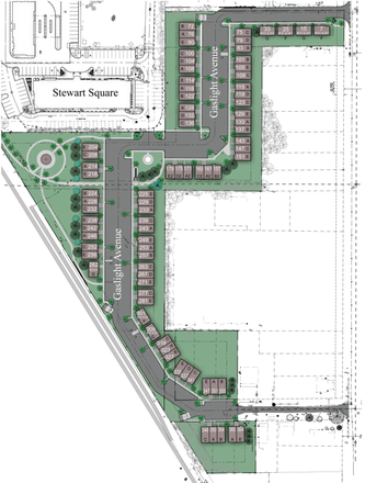 map of all nearby town houses - Gaslight sublease for Fall 2026 Townhome