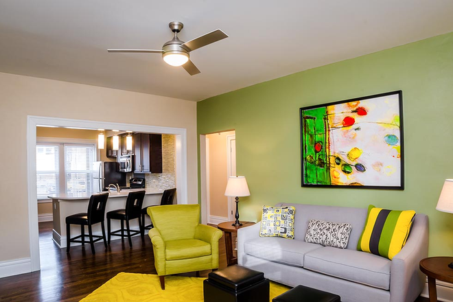 Living room - 745 Interdrive (3-month lease, renewable directly with Quadrangle) Apartments