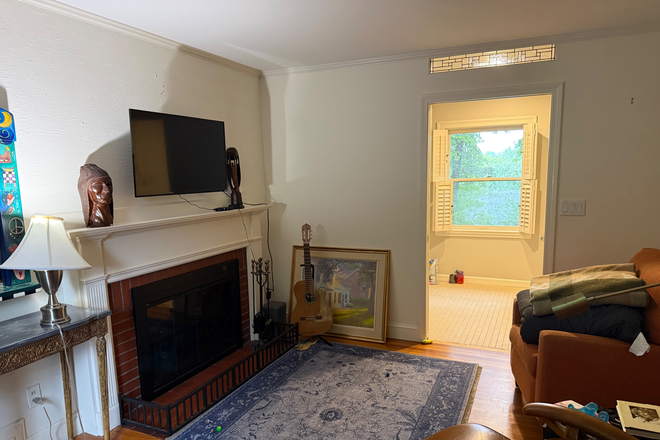 Original living room, to be used as bedroom - Quiet Tree Lined Street… Two Rooms and Full Bathroom close to BC Law School