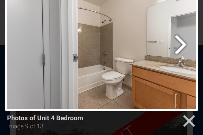 Bathroom - The Jefferson House, Right across campus