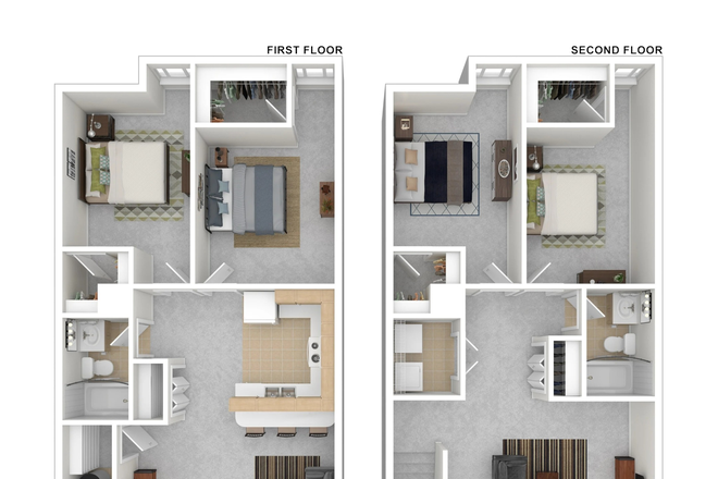 Floor plans of the entire house - Mapleridge Townhomes