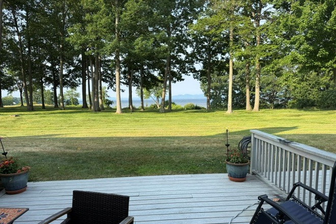 Deck and view - 2 bedroom townhome on bike bath with lake views