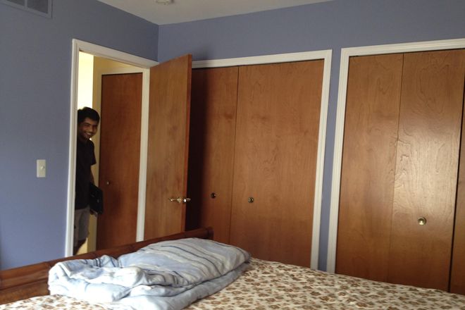 Bedroom - one room upstairs in a private home or one room in basement in private home