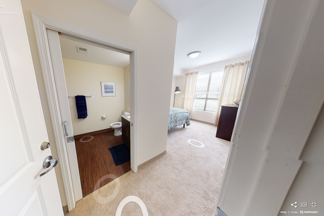 Bedroom Angle 1 - One12 Courtland Student Apartments