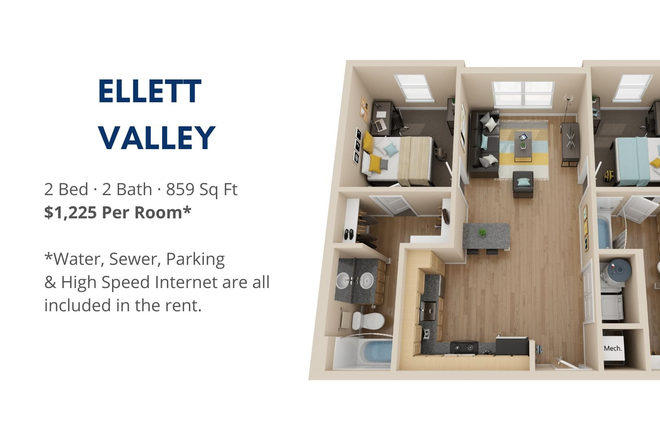 The specific layout of the advertised unit. - Park37 Apartment (Unit 324)