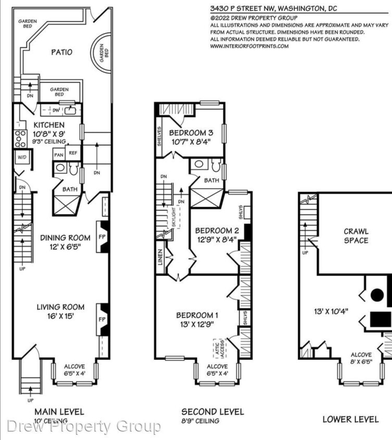 floorplan - Townhouse 2 minute walk from main campus