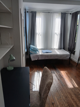 Bed with Sunny Window Views! Study Desk with Magic Lamp! - $900-PRIVATE-STUDIO-APARTMENT-LARGE Furnished STUDIO Apt-$900-w/ Kitchenette & Private Bathroom