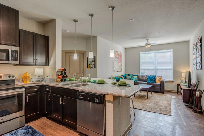 Kitchen/Living Room - Hayward Student Living Apartments