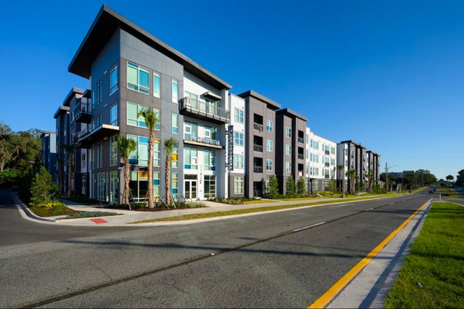 Outside Street View - The Metropolitian at Gainesville, Close to campus Apartments