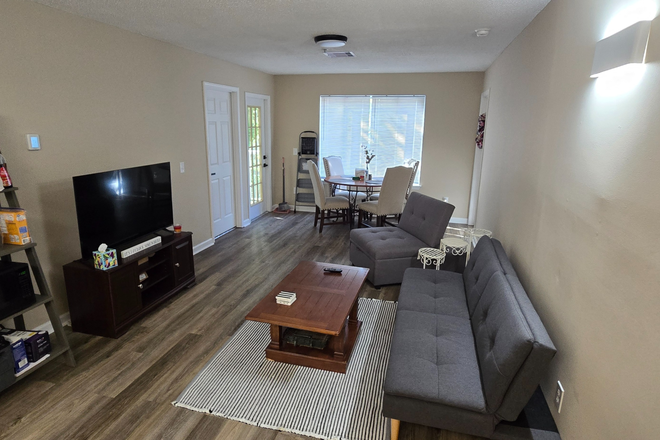 Living Room - 2nd Floor well equipped University Glen prime location at Mckimmon center Wolf line Stop!!