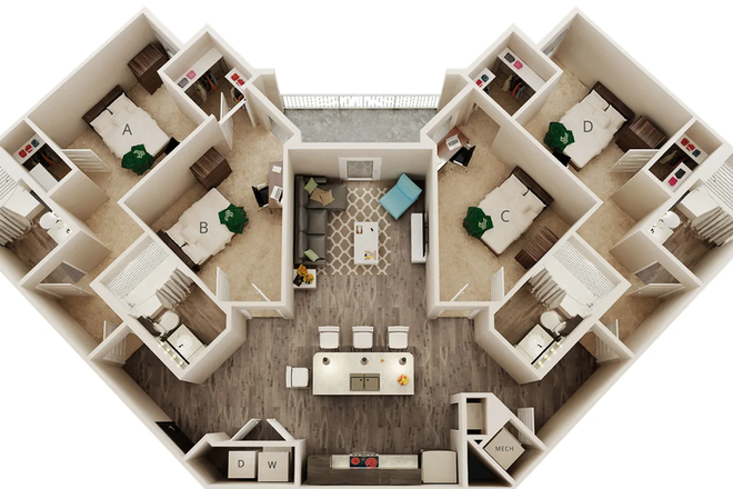 Floor plan - IQ Luxury Apartments