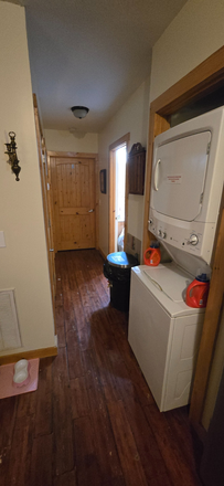Hallway and laundry room - Duplex Close to Campus Appalcart available