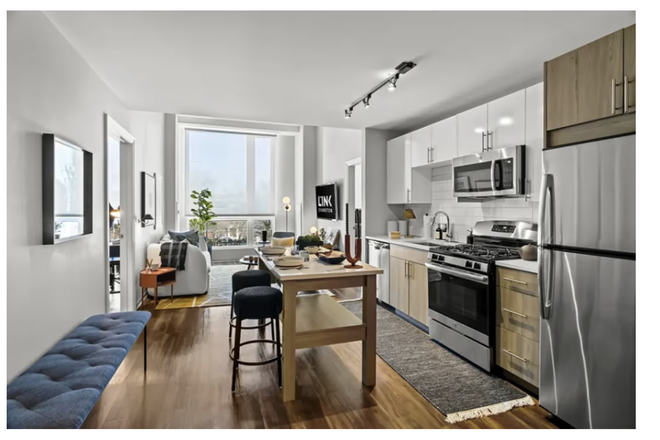 General Kitchen and Living Room - High-End Apartment at The Link (5 mins from campus)