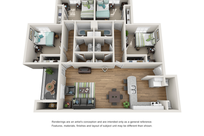 this is the inside floorplan - the oliver Apartments