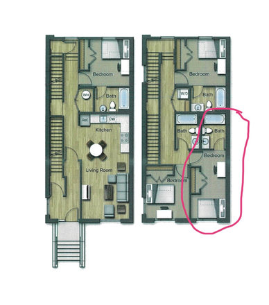 floorplan - Terrapin Row Townhouse Unit