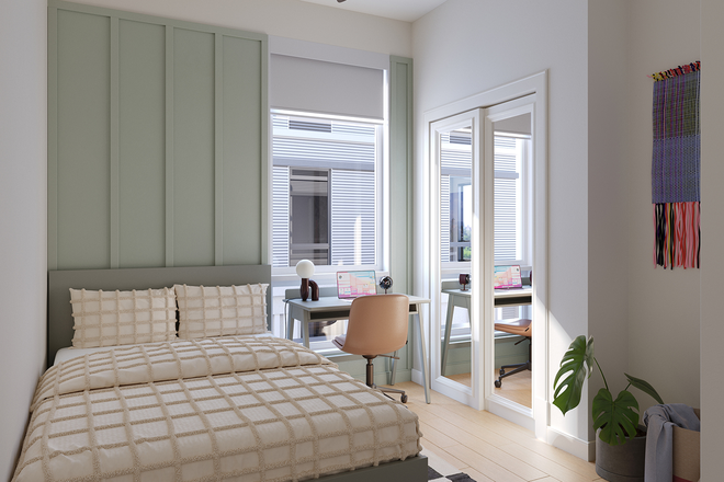 Bedroom - The Hub Knoxville Apartments