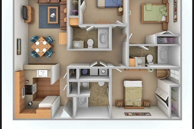 Apartment layout - Mountaineer Village