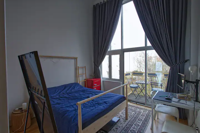 master bedroom - High Ceiling 2bd/1ba Modern Loft in Williamsburg