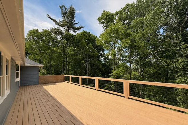 Oversized Deck with Seasonal Views - Newly Remodeled Boone Home: 5BR, Office, Garage & Walkable Neighborhood