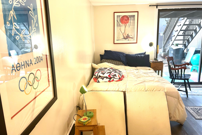 Photo - Harvard Sq, Separate entrance/unit, Outside garden with patio Townhouse  -walk to Harvard Sq and all