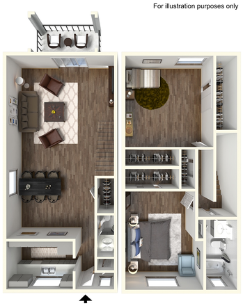 Layout - University Crossing Townhome