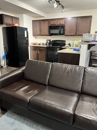 Living room and kitchen - Modern and Fully Furnished Housing Near JHU Homewood Campus w/ Garage Parking