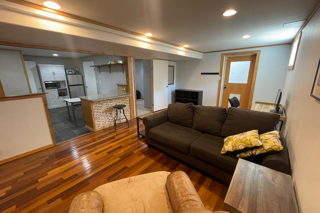 Living room - Furnished South Boulder Apartment