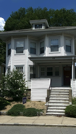 Front steps and front door - SUNNY TWO BEDROOM APARTMENT CLOSE TO COMMUTER RAIL WITH ONE PRIVATE