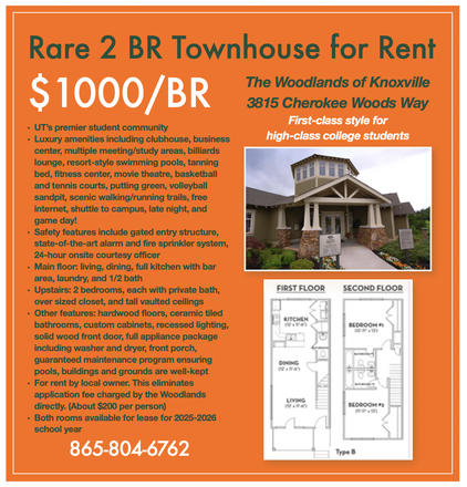 Rare 2 BR Townhouse for Rent - Rare 2BR Townhouse at The Woodlands - Luxury Student Living!