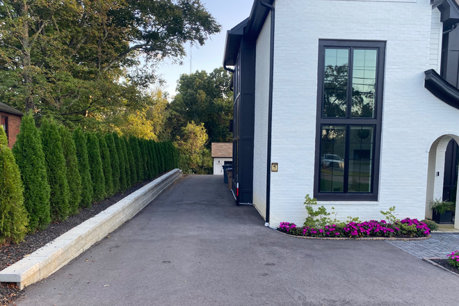 New driveway - Modern, new construction Townhome close to Campus