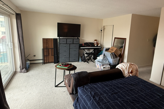 living/sleeping area - Charming Brighton studio with balcony for 3/1 - no fee! Apartments