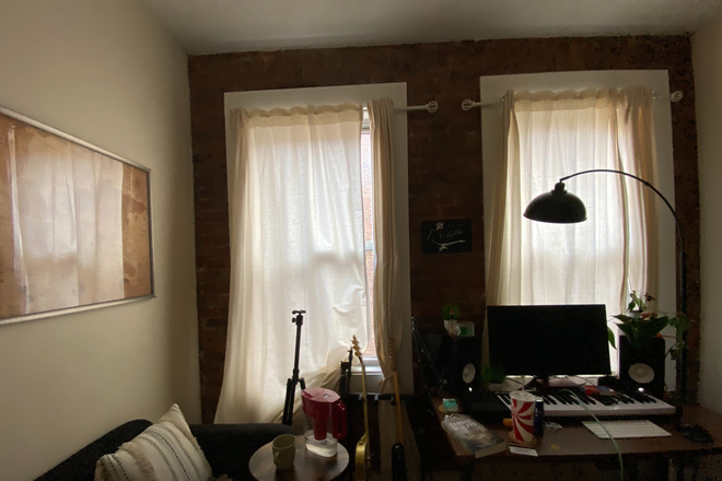 living space - Cute Studio, walking distance to NEU*SPECIAL: FULL broker fee being paid* Apartments