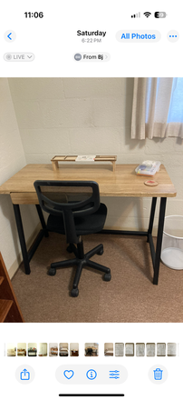 In the Bedroom:  Desk and chair - Move in ready; Perfect for student or faculty member Apartments