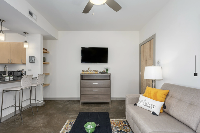 Model Living Room - The Square Apartments