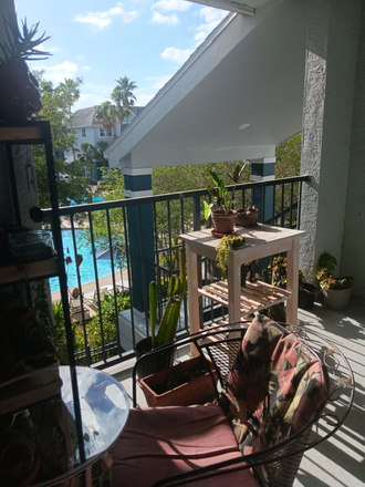 balcony overlooks the pool! - private bed/bath lease reassignment in 2/2 available NOW!