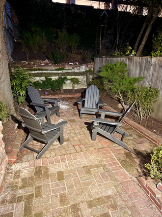 Backyard/patio - Campus townhouse rental- furnished/newly rennovated