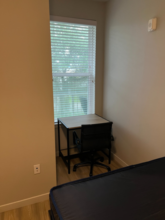 Desk & window view - The 9 UCF Apartments