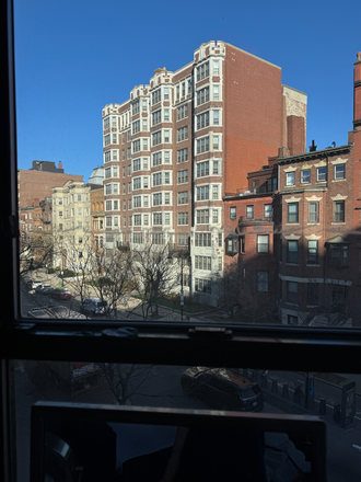 View 1 From Bedroom - Back Bay Spacious Brownstone Corner Room Across the River from Campus (2 Student Roommates) Apartments