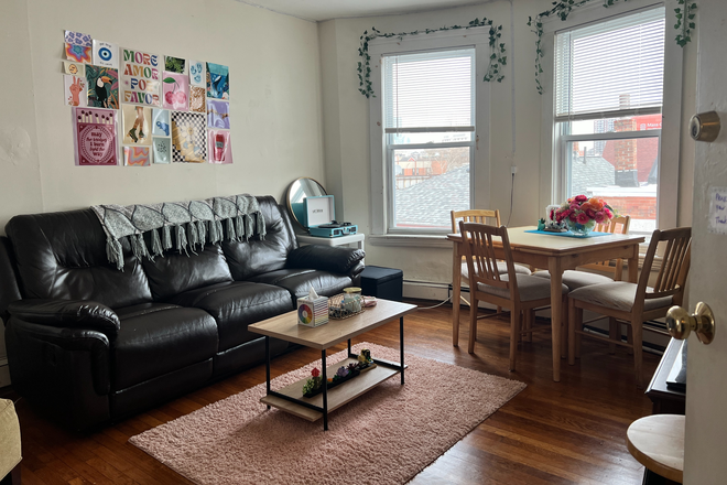 Living room - Large kitchen living room area, equal sized bedrooms, washer and dryer in building Apartments