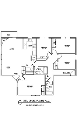 The floorplan of the apartment - MetroWest Apartments Apt 5