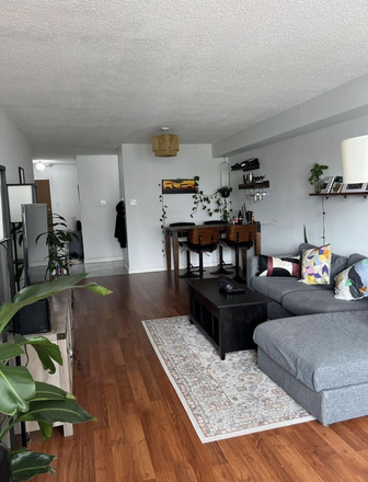 Living room - Fully furnished room for rent - great building, flexible terms Condo