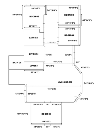 Floorplan - 4 Bedroom House on Spadina Crescent