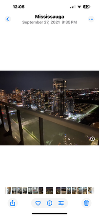 Outside view from balcomy - Beautiful New 2 Bedroom/2 Bathroom Condo in Mississauga Square Residences