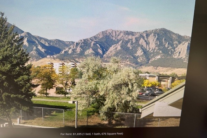 View from bedroom and living room - Top Floor Condo in South-East Boulder