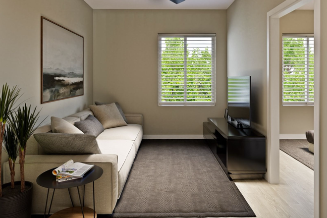 Living Room - The Odyssey Apartments
