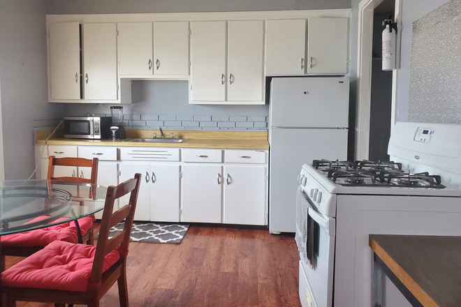 Kitchen - Large 1 Bedroom Apartment # 08, Furnished with Wi-Fi & Heat Included