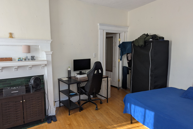 Bedroom from window - 2nd floor apartment near Harvard Ave Station