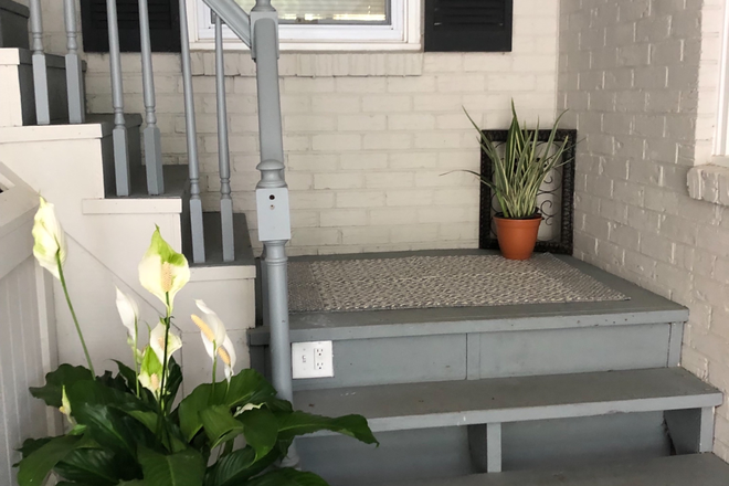 Staircase leading up to apartment - Apartment/ Mother-In-Law suite for rent; Convenient location! Utilities, WiFi, parking included!