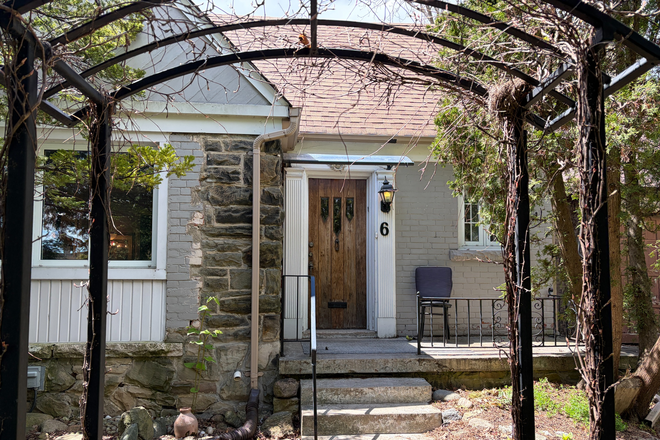 front of house - Unfurnished three bedroom house, plus one bedroom basement apartment; Lovely large gardened yard